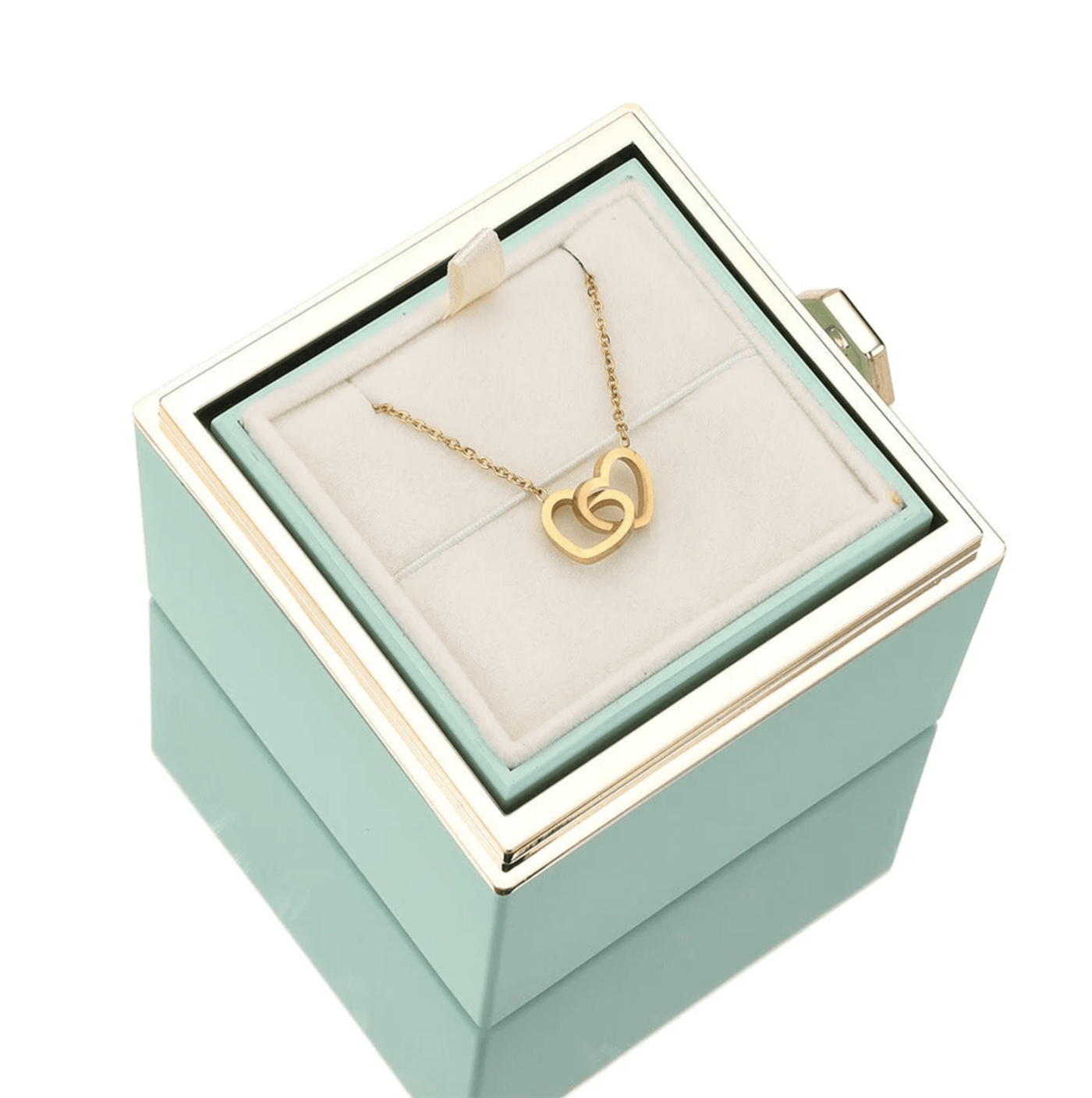 Eternal Rose Box With Engraved Necklace